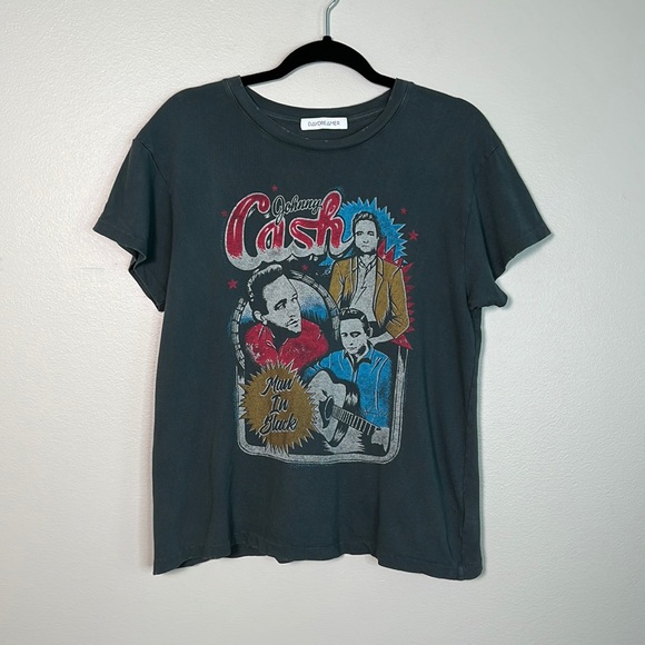 DAYDREAMER Johnny Cash Man in Black graphic print tee size Medium - Picture 2 of 12